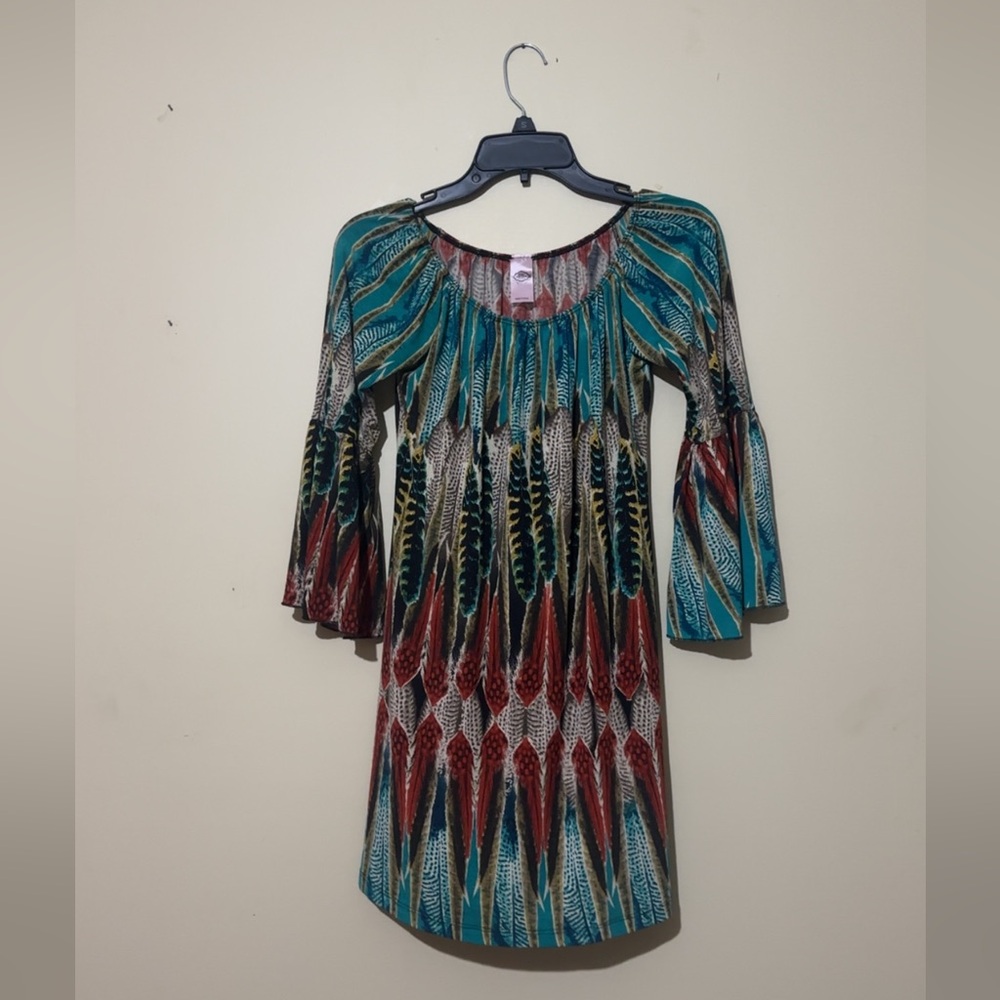 Pink Coconut Chic Multicolor Patterned Dress - image 1